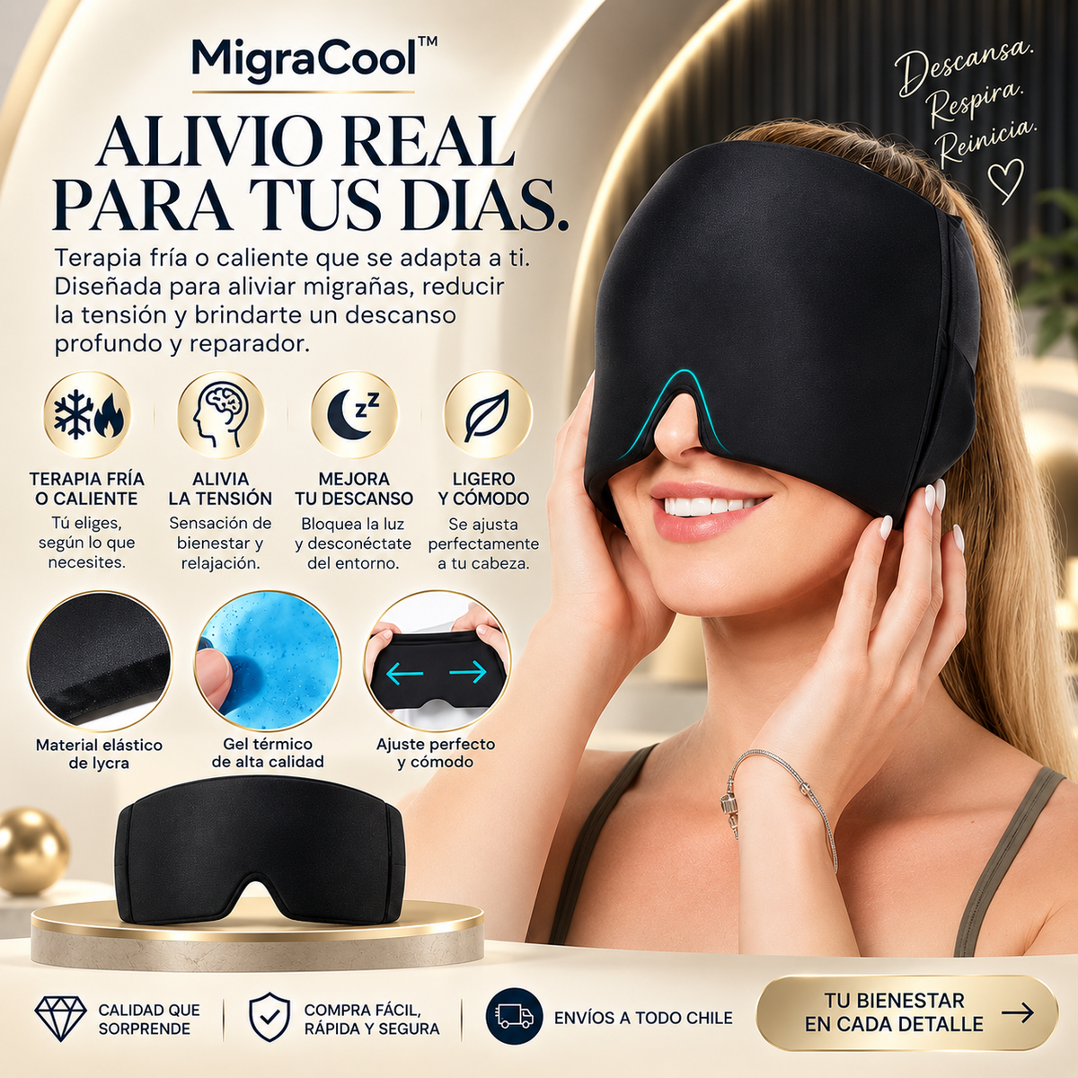 MigraCool™ - Antifaz Antimigraña