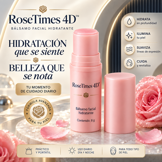 RoseTimes 4D™ - Bálsamo Facial Hidratante y Rejuvenecedor