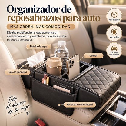 AutoOrganizer™ - Apoyabrazos Organizador de Auto