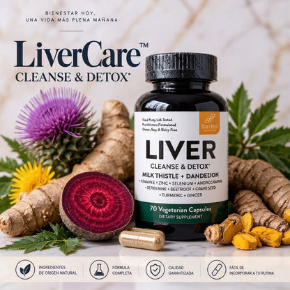 LiverCare™ - Suplemento Hepático 70 Cápsulas